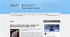Desktop Screenshot of mattnotley.co.uk